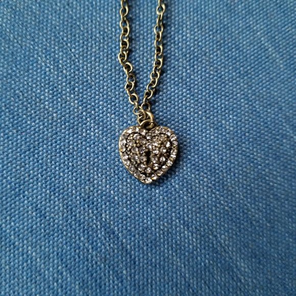 Betsey Johnson Pavé Stone Heart Necklace - Picture 4 of 13